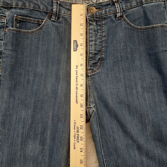 Calvin Klein Women's Jeans Shape Boot-Cut Leg Dark Jeans Sz. 32 / 14 - Picture 3 of 8